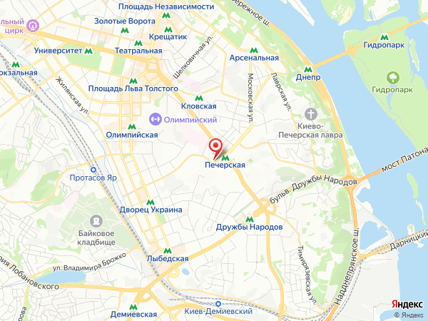 около станции Печерская